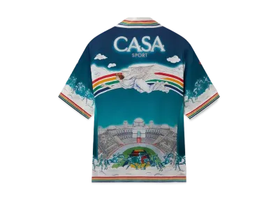Casablanca La Deesse Du Stade Silk Shirt "Multi"