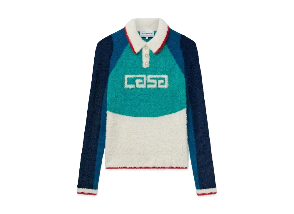 Casablanca Casa Sport Fluffy Polo Shirt "Multi"