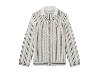 Casablanca Crochet Long Sleeve Shirt "Multi"