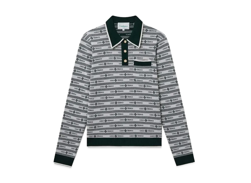 Casablanca Evergreen Logo Polo Shirt "Evergreen"