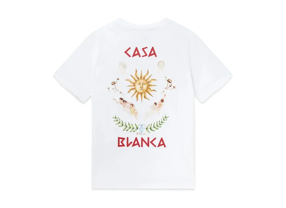 Casablanca Le Temple Du Savoir T-Shirt "White"