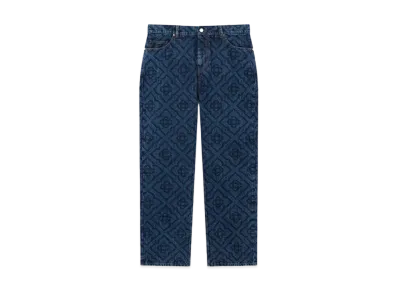 Casablanca Dark Vintage Monogram Jeans "Blue"