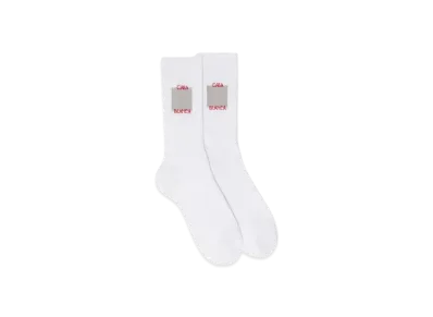 Casablanca Grey Casa Logo Socks "White"