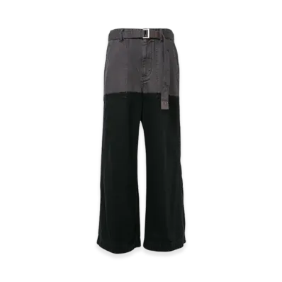 sacai Garment Dye Pants "Black"