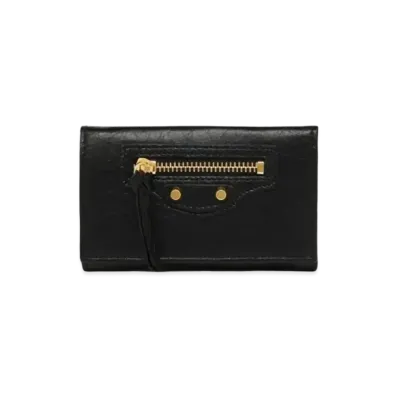 BALENCIAGA Classic Sheepskin Key Bag "Black"
