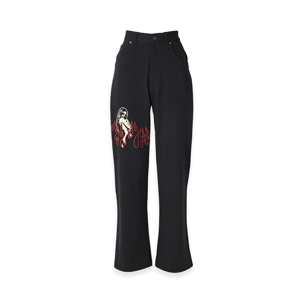 HYSTERIC GLAMOUR Super HYS 5-Pocket Pants "Black"