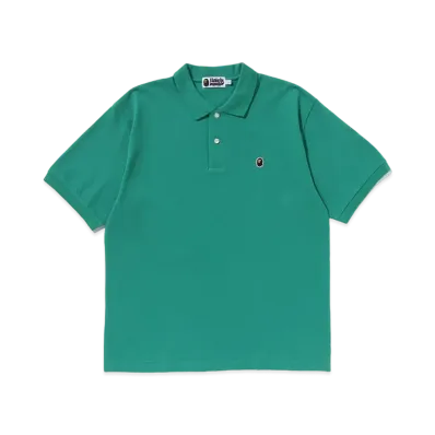 A BATHING APE One Point Relaxed Fit Polo Shirt "Green