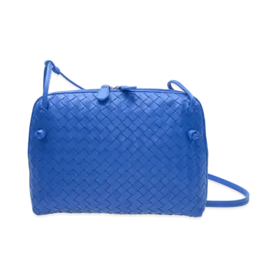 Bottega Veneta Lambskin Crossbody Bag "Blue"