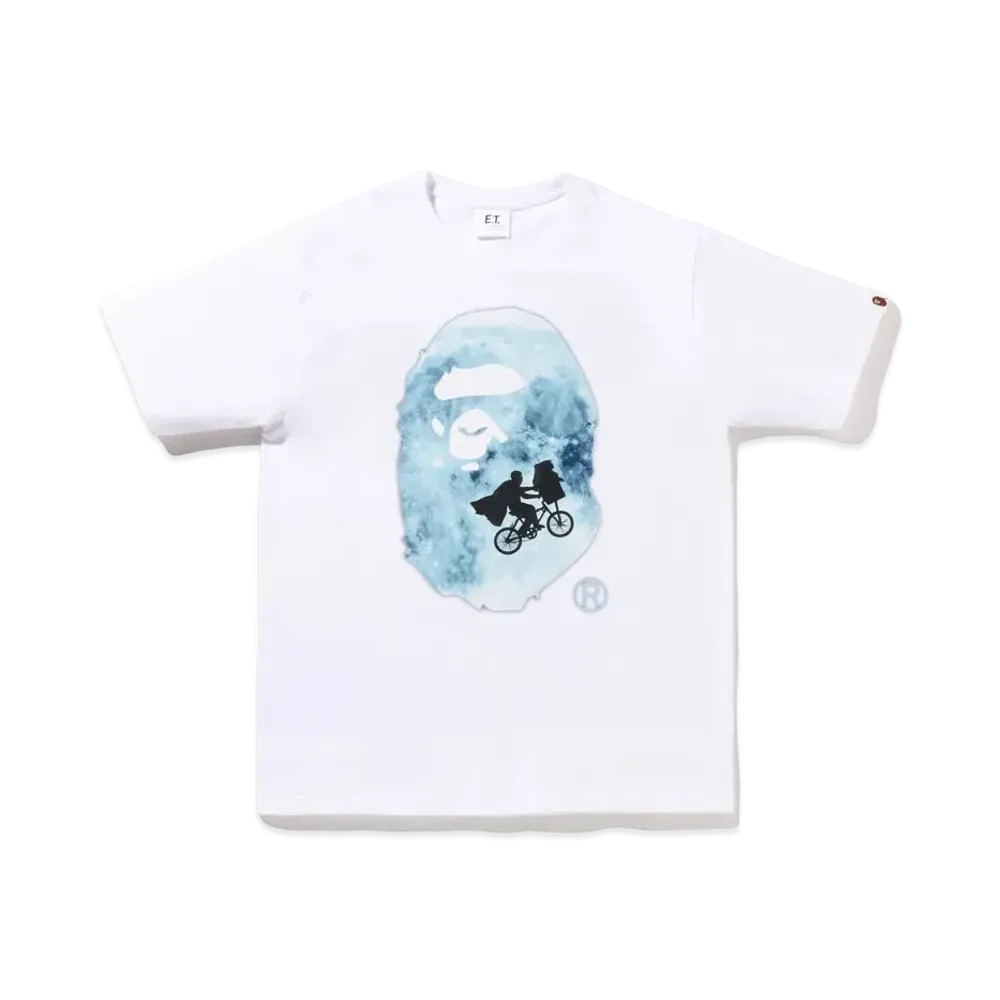 A BATHING APE x E.T. APE HEAD TEE "White"