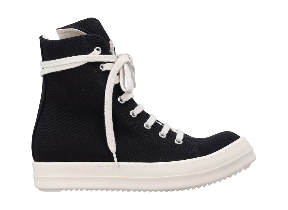 Rick Owens DRKSHDW Temple Vegan Sneaks High "Black/Milk"