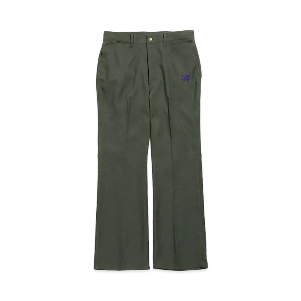 Needles BOOT-CUT JEAN - POLY TWILL "Green"