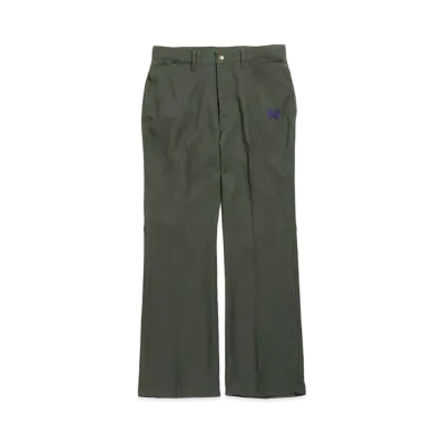 Needles BOOT-CUT JEAN - POLY TWILL "Green"