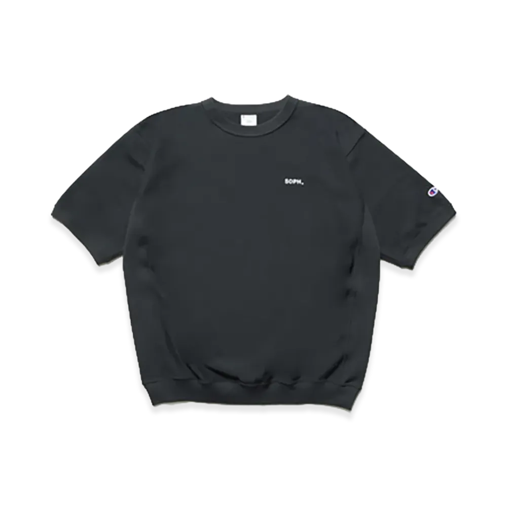 Champion x SOPH. Reverse Weave Basic S/S Crewneck Sweat "Black"