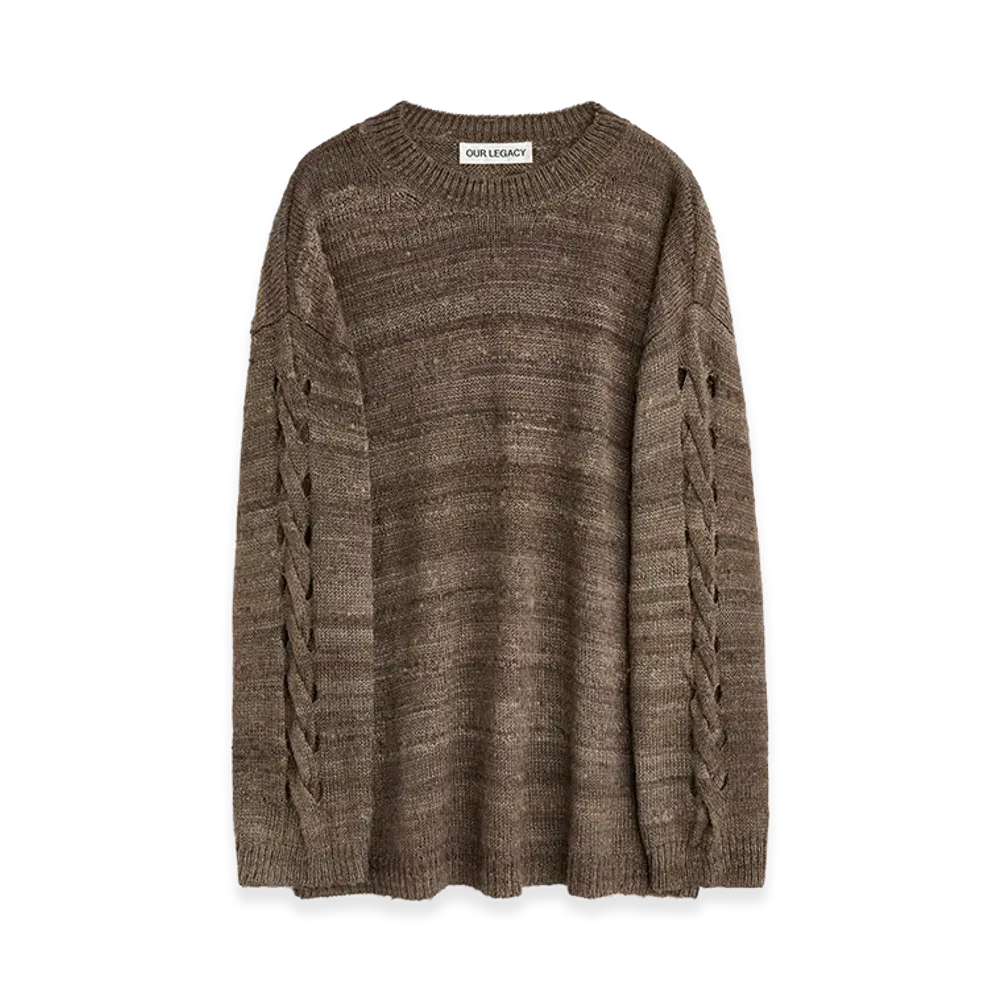 OUR LEGACY Popover Roundneck "Wathered Earth Handspun Silk"