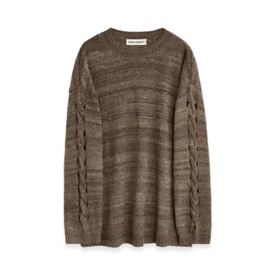 OUR LEGACY Popover Roundneck "Wathered Earth Handspun Silk"