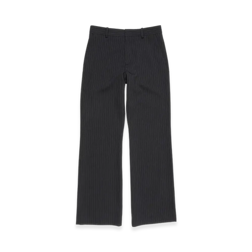 Acne Studios Pinstripe Wool Blend Trousers "Black"