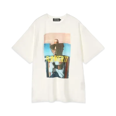 HYSTERIC GLAMOUR x BUNKER 77 Round2 Tee "White"