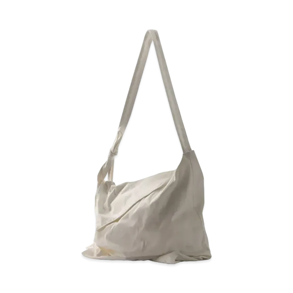 Yohji Yamamoto Y's NO.11 CANVAS TUCK DRAPE BAG "Off White"