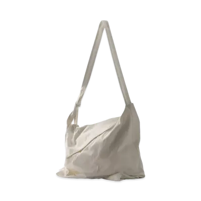 Yohji Yamamoto Y's NO.11 CANVAS TUCK DRAPE BAG "Off White"