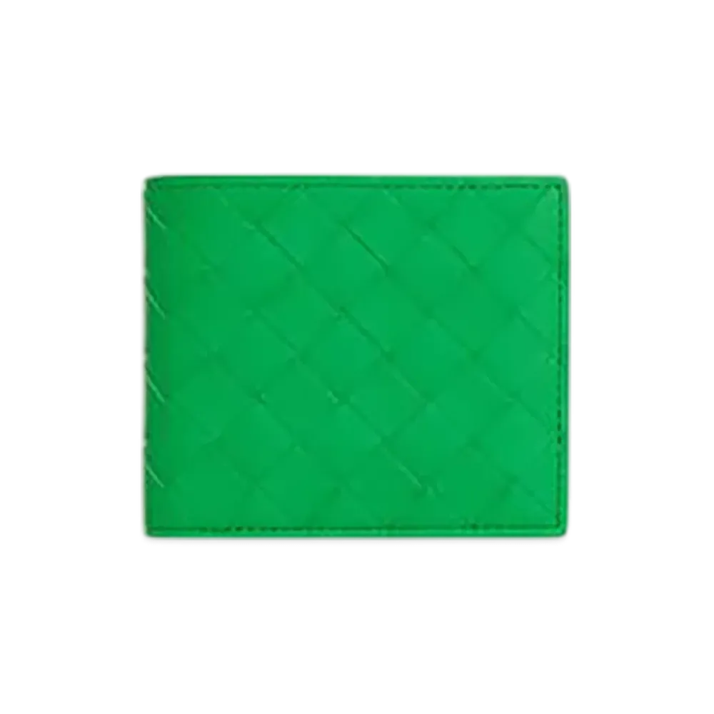Bottega Veneta Intrecciato Bi-Fold Wallet "Parakeet"
