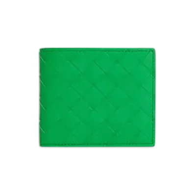 Bottega Veneta Intrecciato Bi-Fold Wallet "Parakeet"