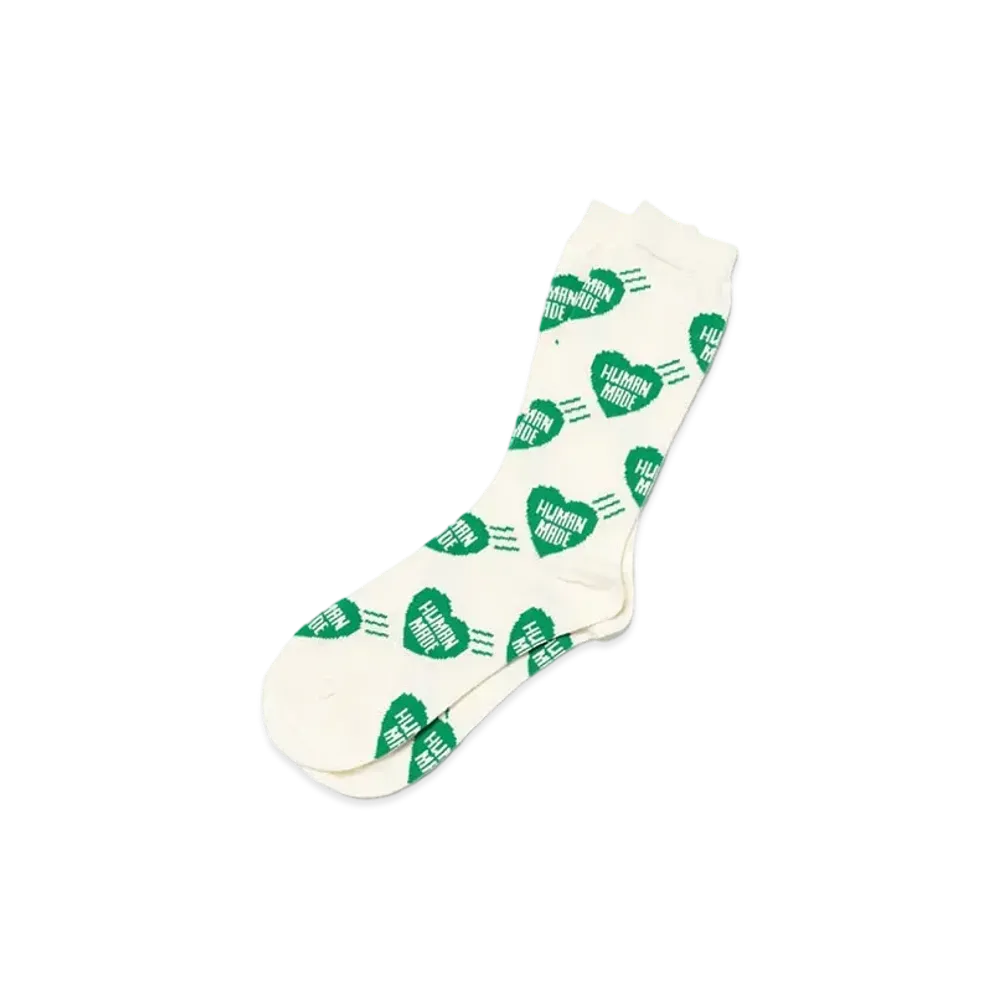 HUMAN MADE Heart Socks "Green"