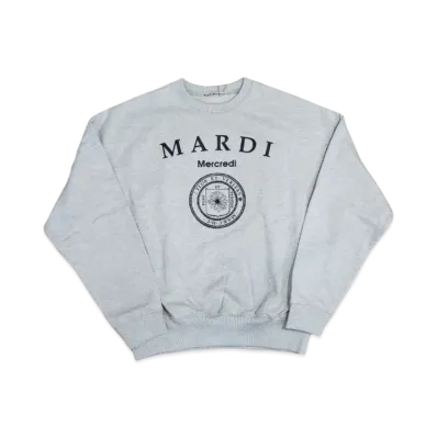 Mardi Mercredi Sweatshirt Univ "Oatmeal Black"