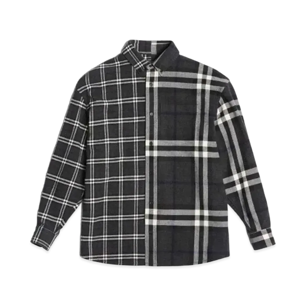 BURBERRY × GOSHA RUBCHINSKIY Oversized Check Shirt "Black"
