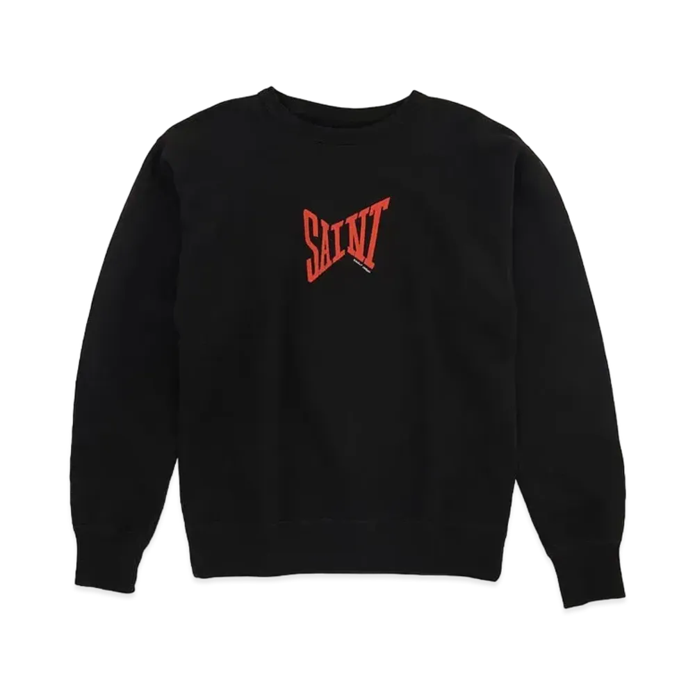 SAINT Mxxxxxx CREW SWEAT LOGO "Black"