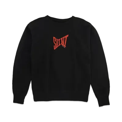 SAINT Mxxxxxx CREW SWEAT LOGO "Black"