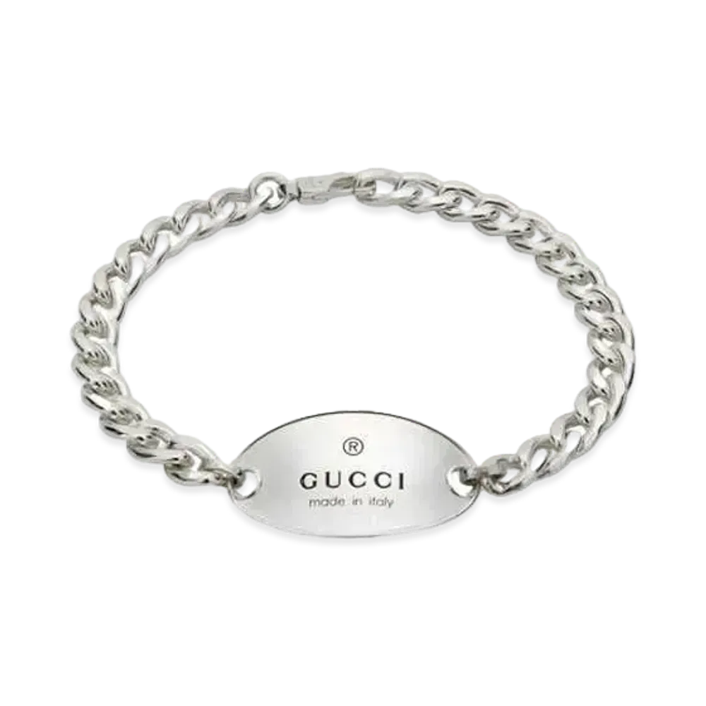 GUCCI Trademark Chain Bracelet With Charm