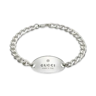 GUCCI Trademark Chain Bracelet With Charm