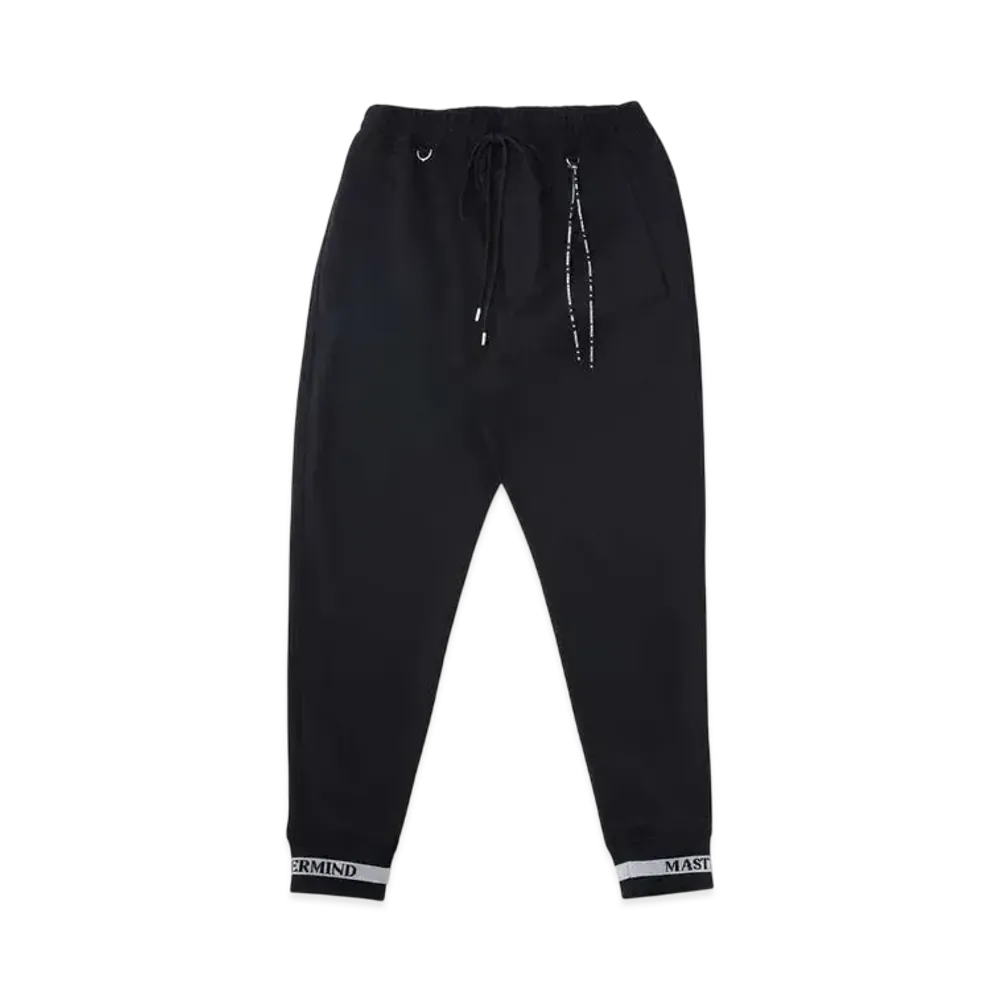 mastermind WORLD Slim Fit Colorribbed Track Pants "Black Silver"