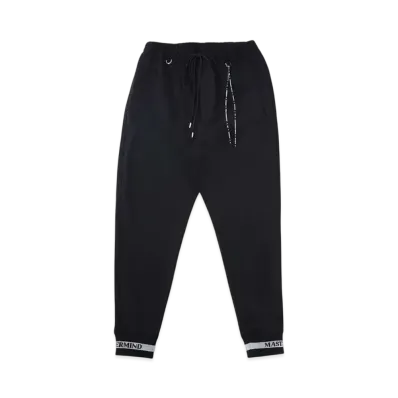 mastermind WORLD Slim Fit Colorribbed Track Pants "Black Silver"
