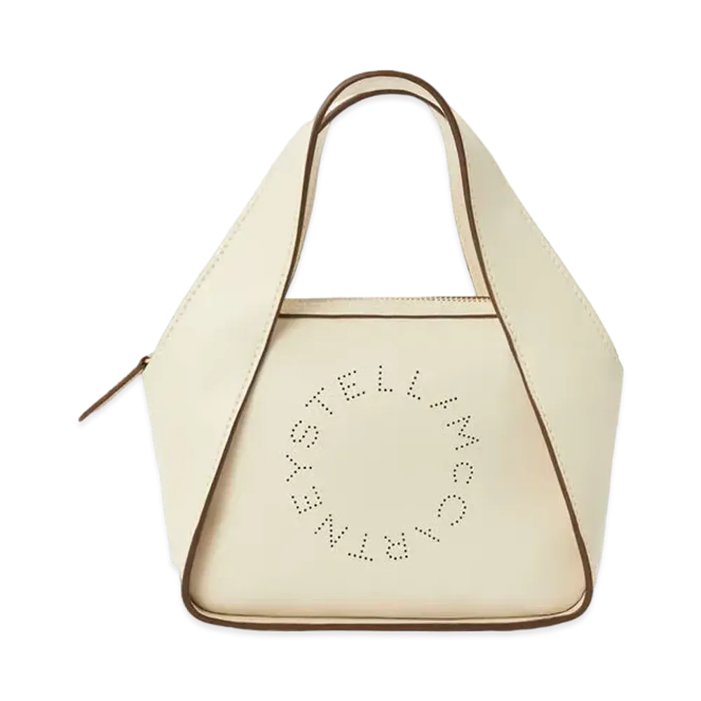 Stella McCartney Mini Stella Logo Crossbody Bag "Pure White"