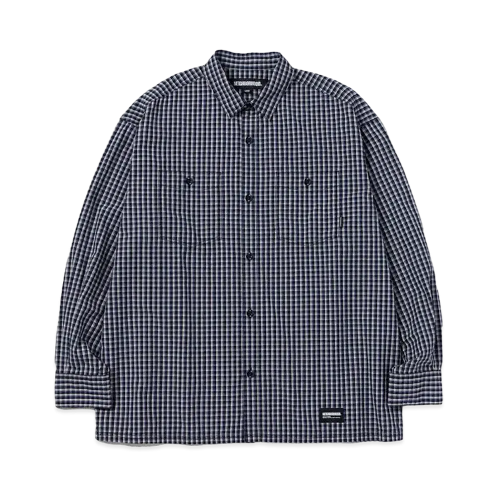 NEIGHBORHOOD Gingham Hombre Check Shirt LS "Navy"