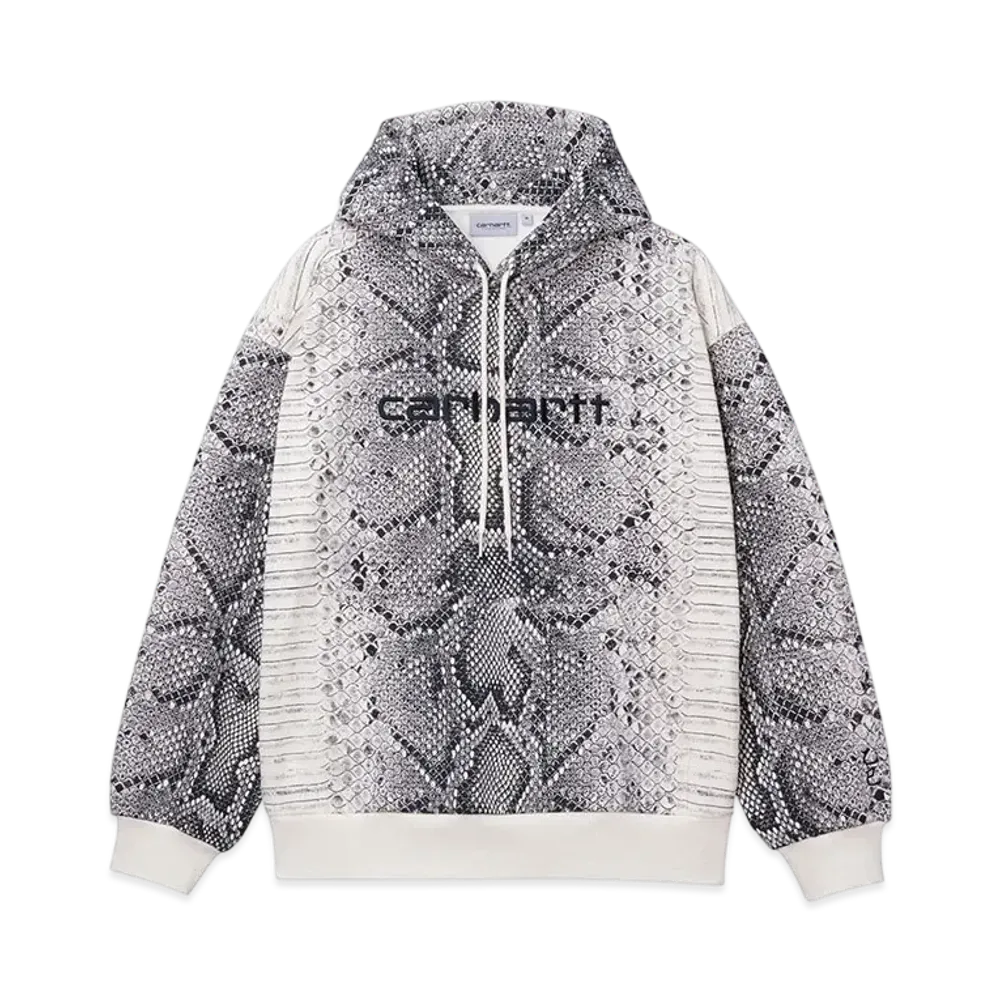 Carhartt WIP Hooded Snake Aop Sweatshirt "Lny Snakeprint Grey"