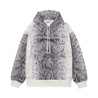 Carhartt WIP Hooded Snake Aop Sweatshirt "Lny Snakeprint Grey"