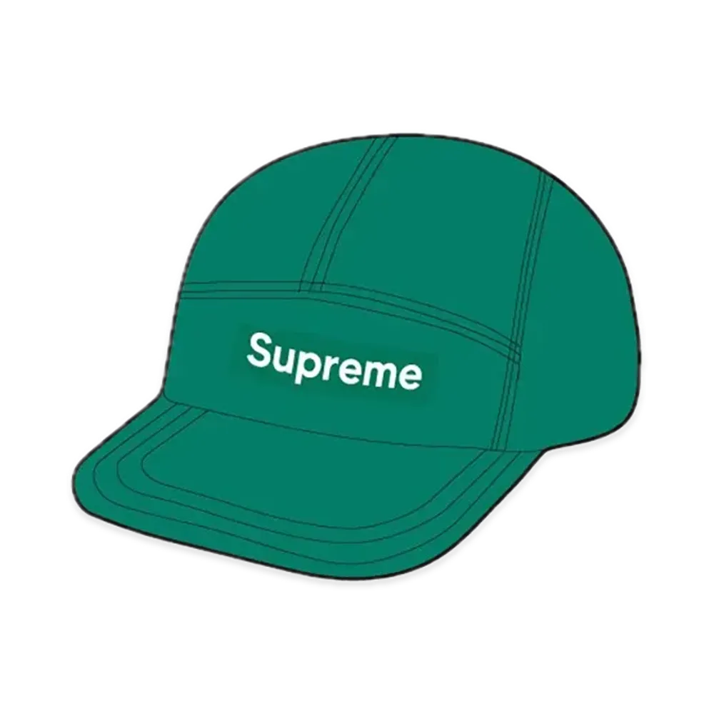 Supreme Washed Chino Twill Camp Cap (24FW) "Green"