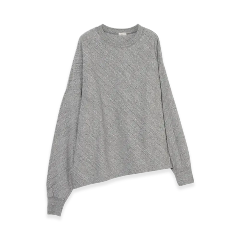 INSCRIRE Long Sleeve Raffi Jersey Asymmetry "Grey"
