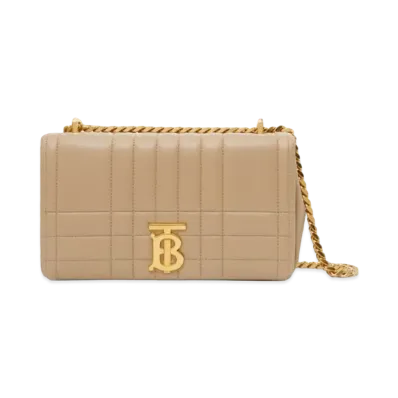 Burberry Quilted Leather Small Lola Bag "Oats Beige"
