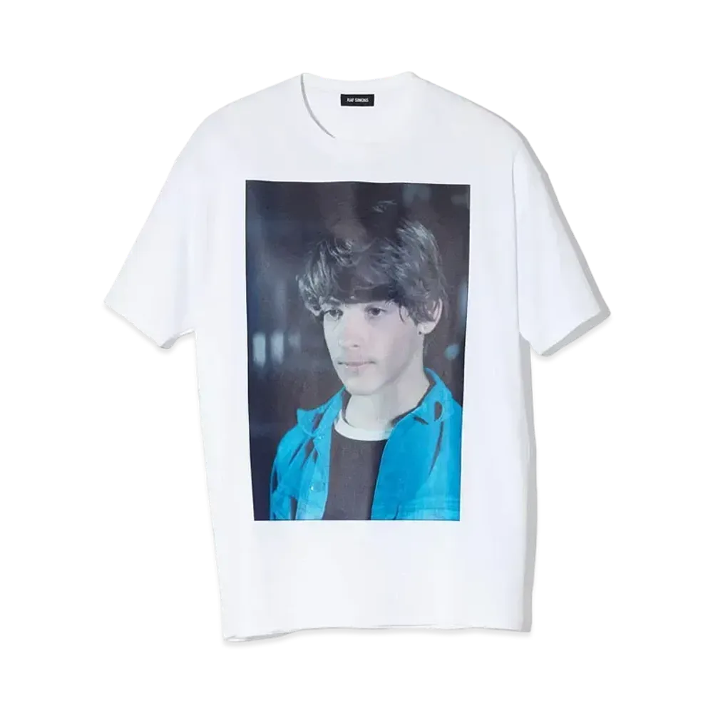 RAF SIMONS Oversized T-Shirt Christiane F. "White"