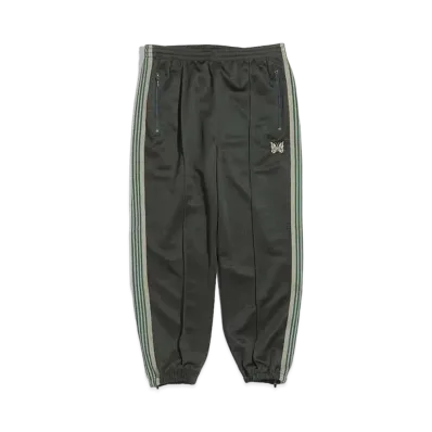 Needles ZIPPED TRACK PANT - POLY SMOOTH "Dark Green"