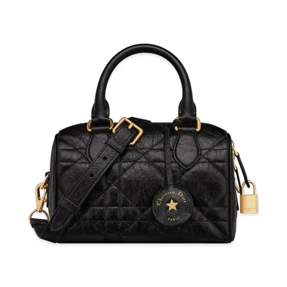 Dior Dior Groove 20 Bag Macrocannage Crinkled Calfskin "Black"