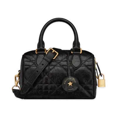 Dior Dior Groove 20 Bag Macrocannage Crinkled Calfskin "Black"