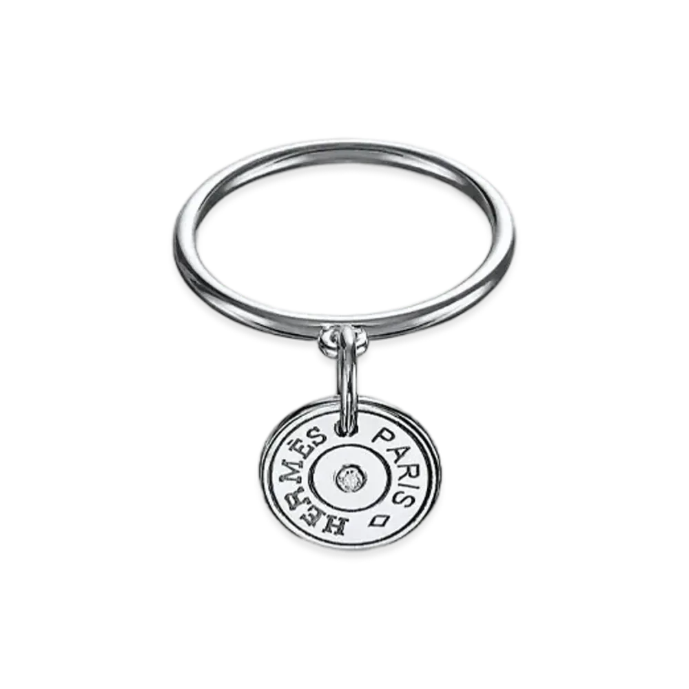 Hermes Gambade Ring "White Gold/1 Diamond"
