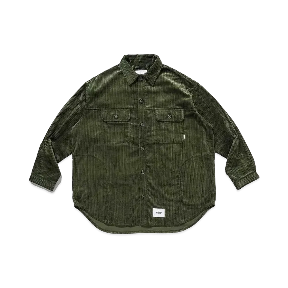 WTAPS WCPO / LS / Cotton. Corduroy "Olive Drab"
