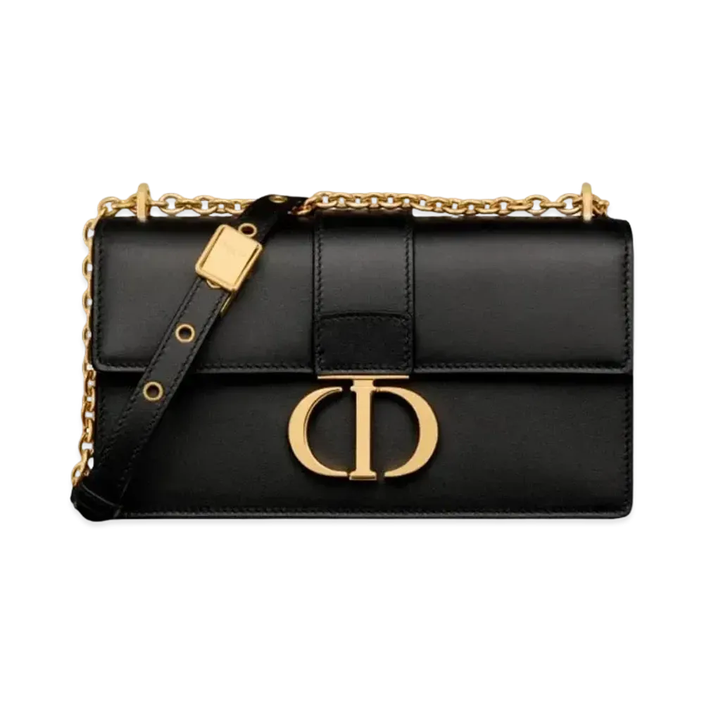 Dior 30 Montaigne East West Bag Chain Calfskin "Black"