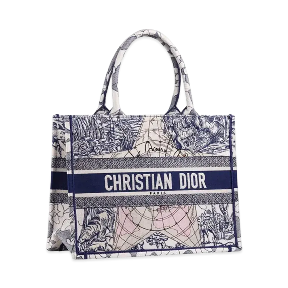 Dior Book Tote Bag "Light Blue/White"