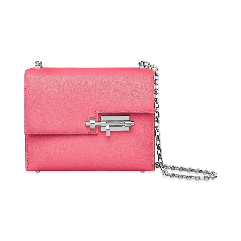 Hermes Bag Velu Chain Mini "Rose Lip Stick"